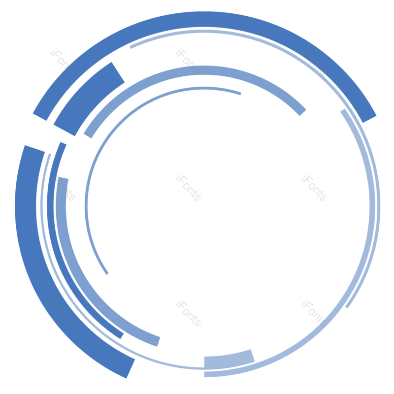 蓝色图片,科技圆形元素,蓝色科技PNG,科技线条免抠素材